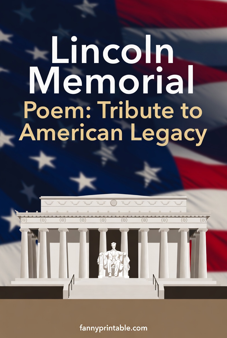 Lincoln Memorial Poem Tribute to American Legacy FannyPrintable (4)