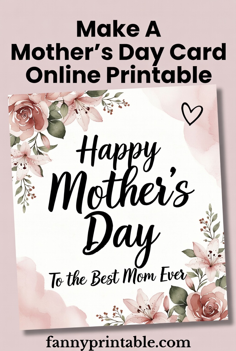 Make A Mother's Day Card Online Printable (1)