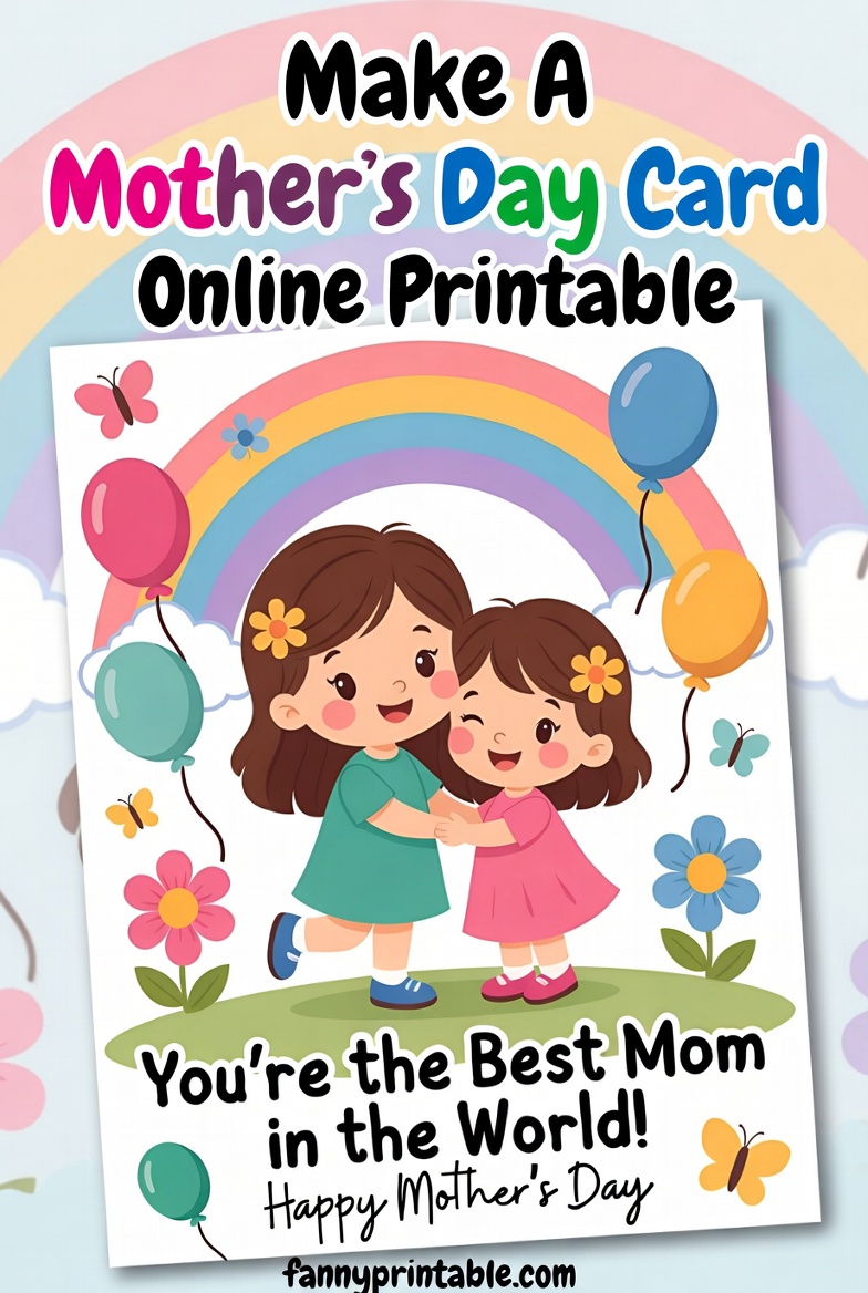 Make A Mother's Day Card Online Printable (2)