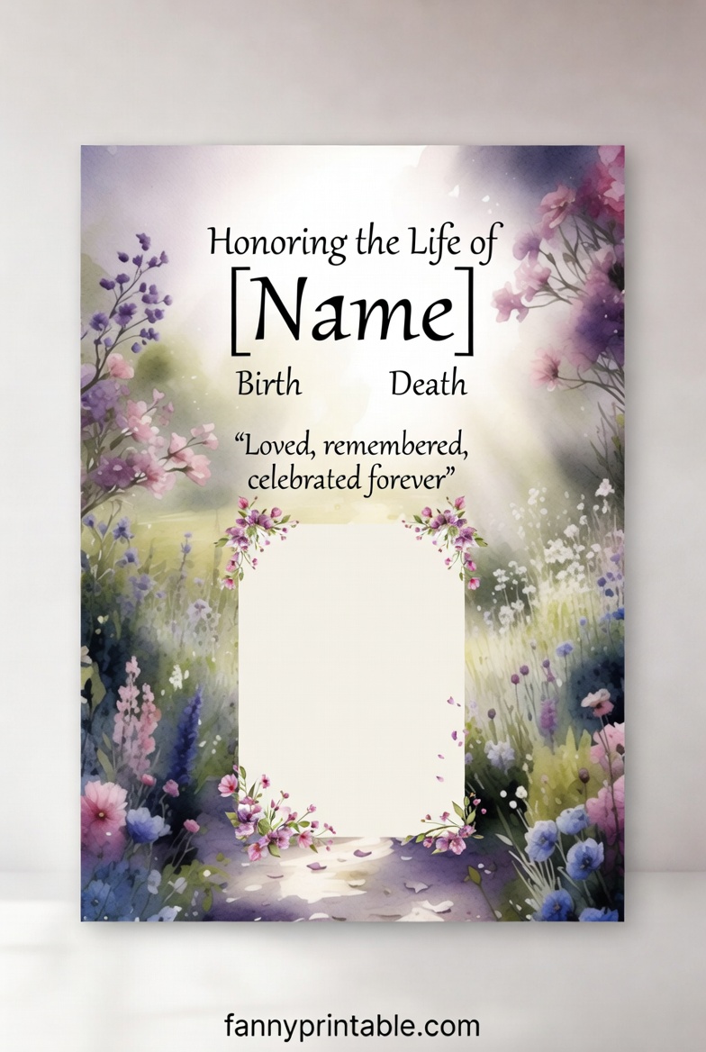 Memorial Cards For Celebration Of Life Printable FannyPrintable.Com 2 Memorial Cards For Celebration Of Life Printable - FannyPrintable.Com (2)