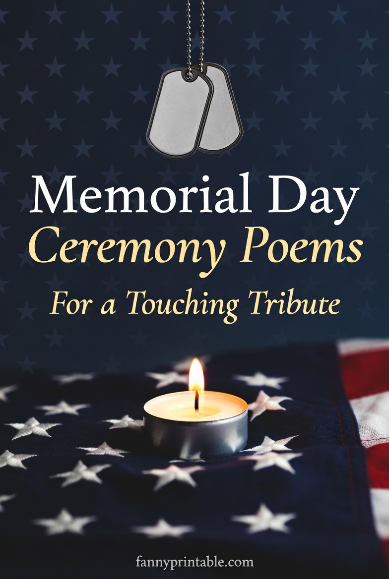 Memorial Day Ceremony Poems for a Touching Tribute FannyPrintable (2)