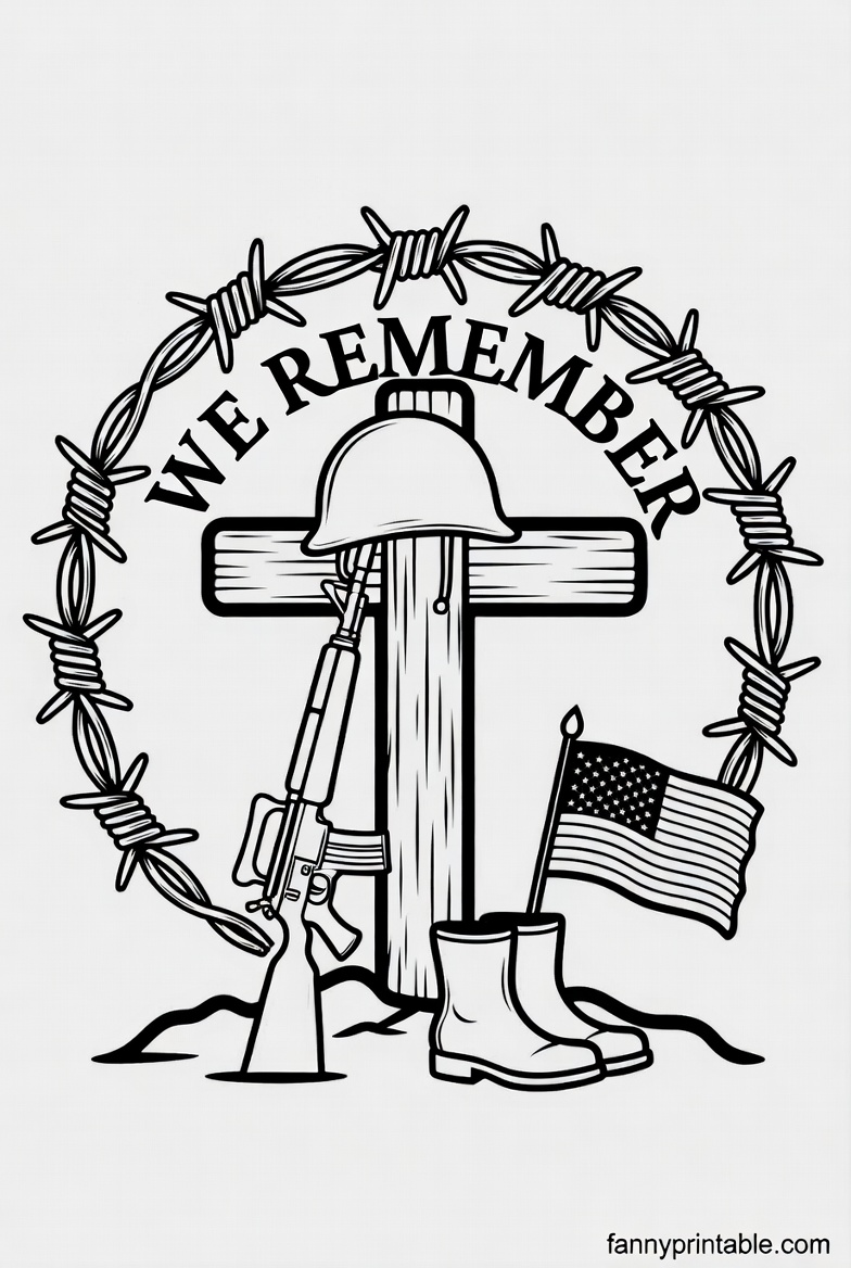 Memorial Day Coloring Pages Printable - FannyPrintable.Com (4)