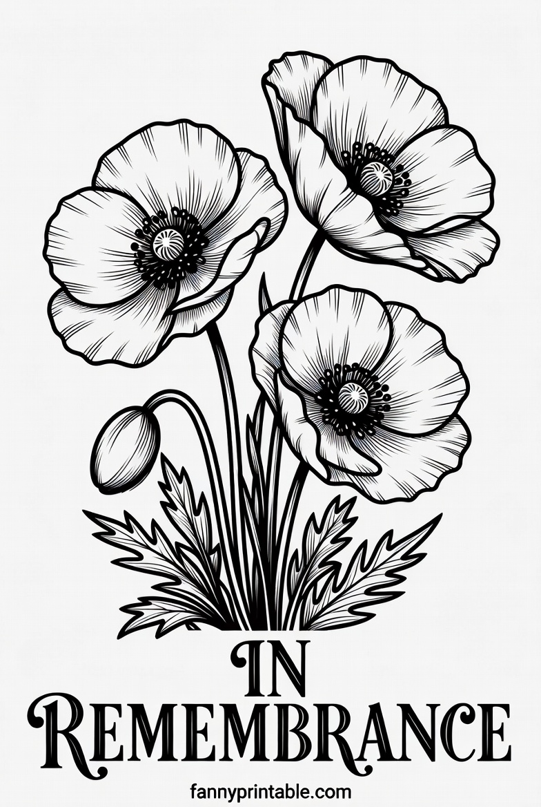 Memorial Day Coloring Sheets Printable - FannyPrintable.Com (4)