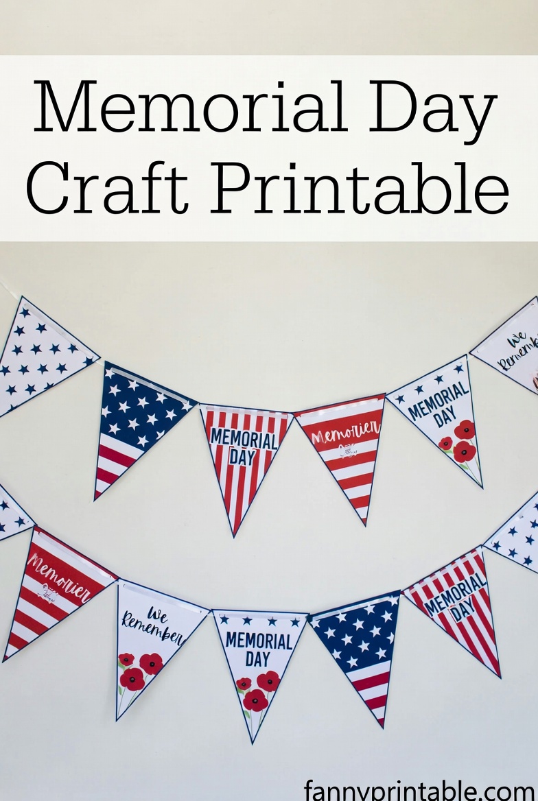 Memorial Day Craft Printable - FannyPrintable.Com (2)