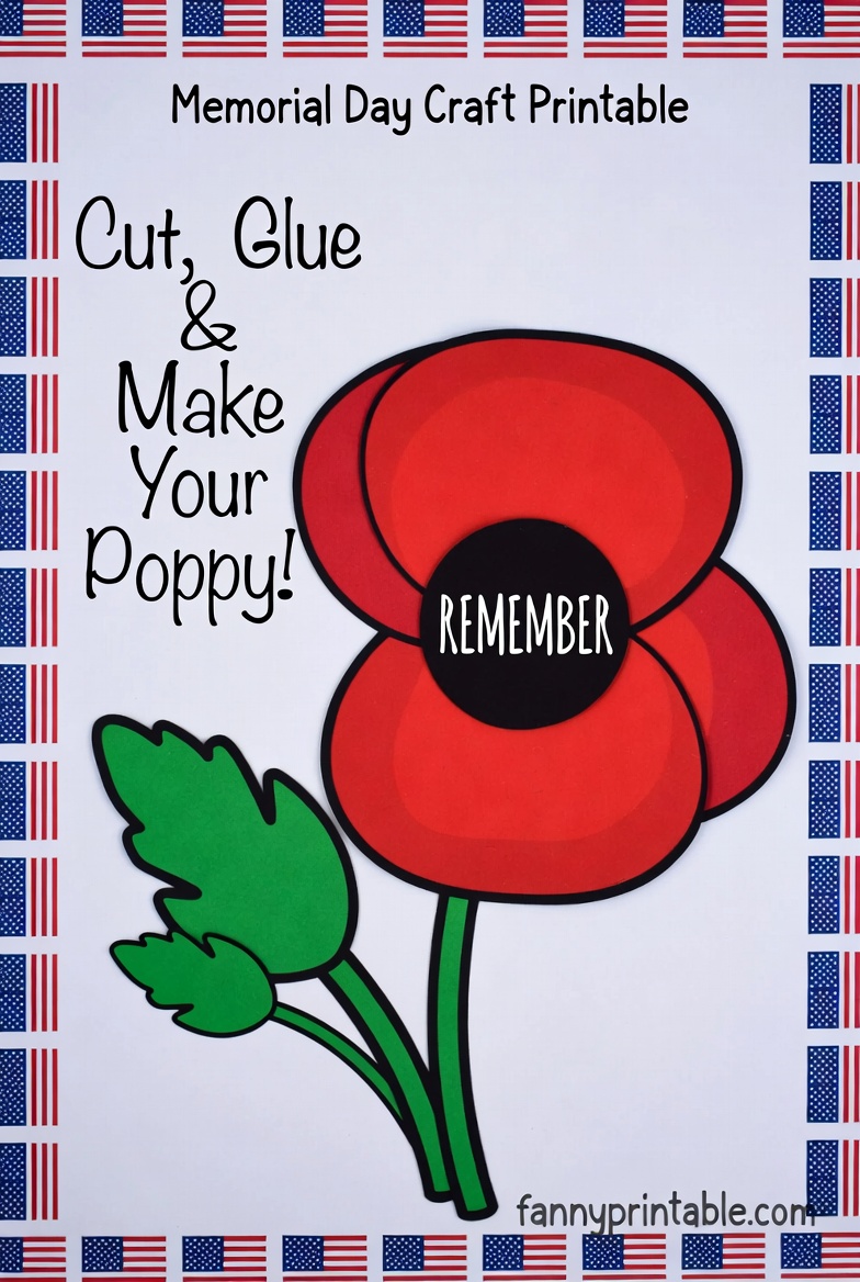 Memorial Day Craft Printable - FannyPrintable.Com (4)