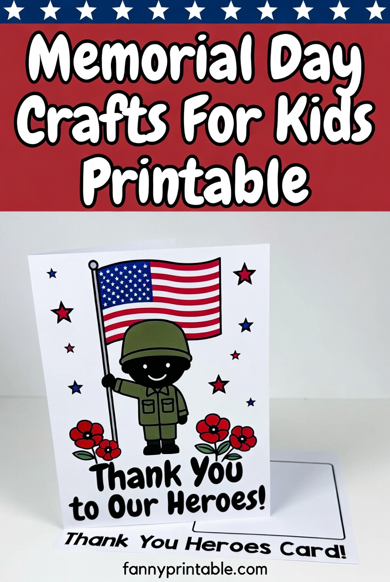Memorial Day Crafts For Kids Printable - FannyPrintable.Com (2)
