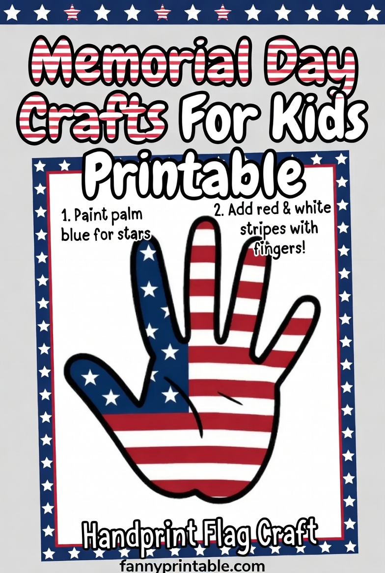 Memorial Day Crafts For Kids Printable - FannyPrintable.Com (4)