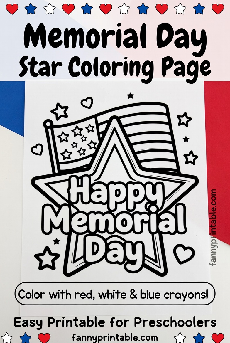 Memorial Day Crafts For Preschoolers Printable - FannyPrintable.Com (2)