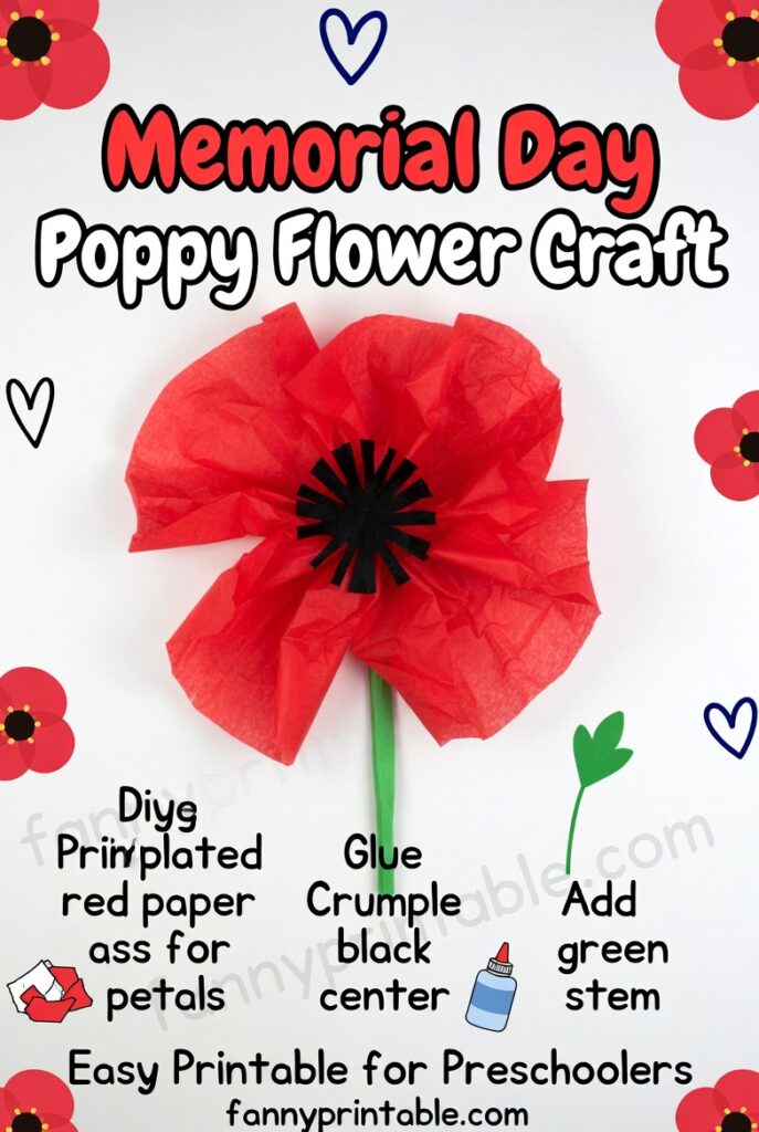 Memorial Day Crafts For Preschoolers Printable 2026