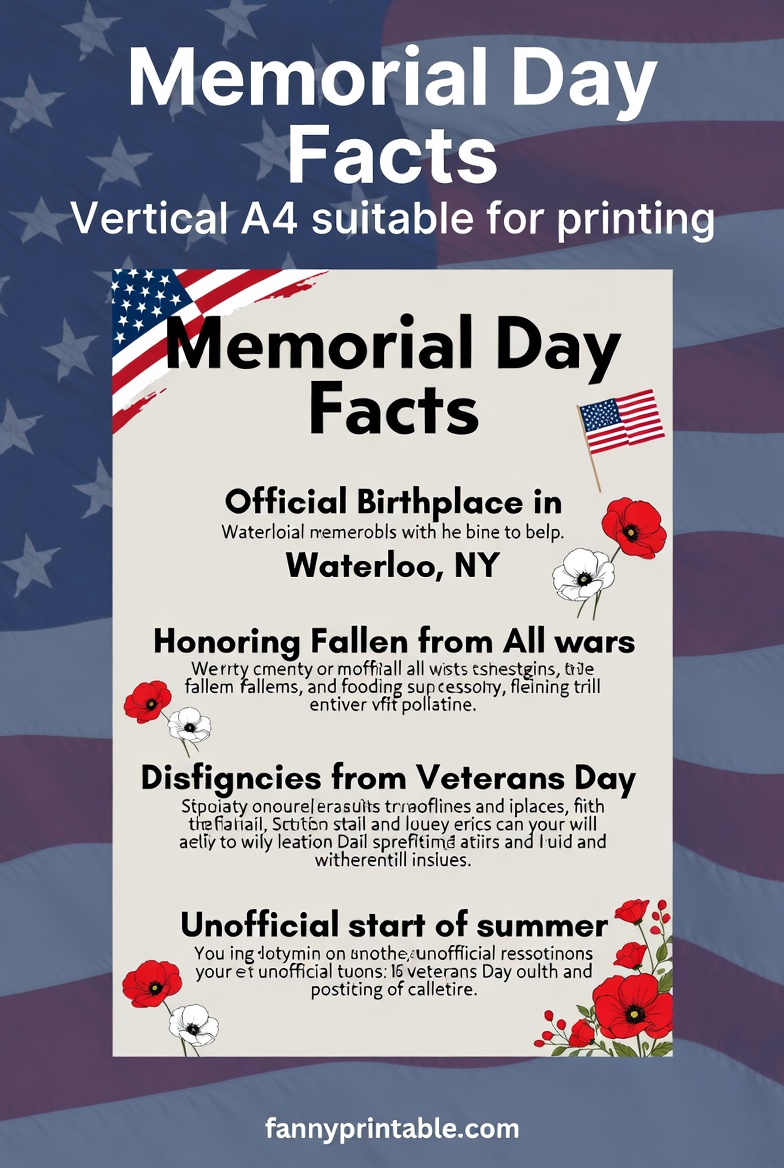 Memorial Day Facts Printable FannyPrintable.Com 3 Memorial Day Facts Printable - FannyPrintable.Com (3)