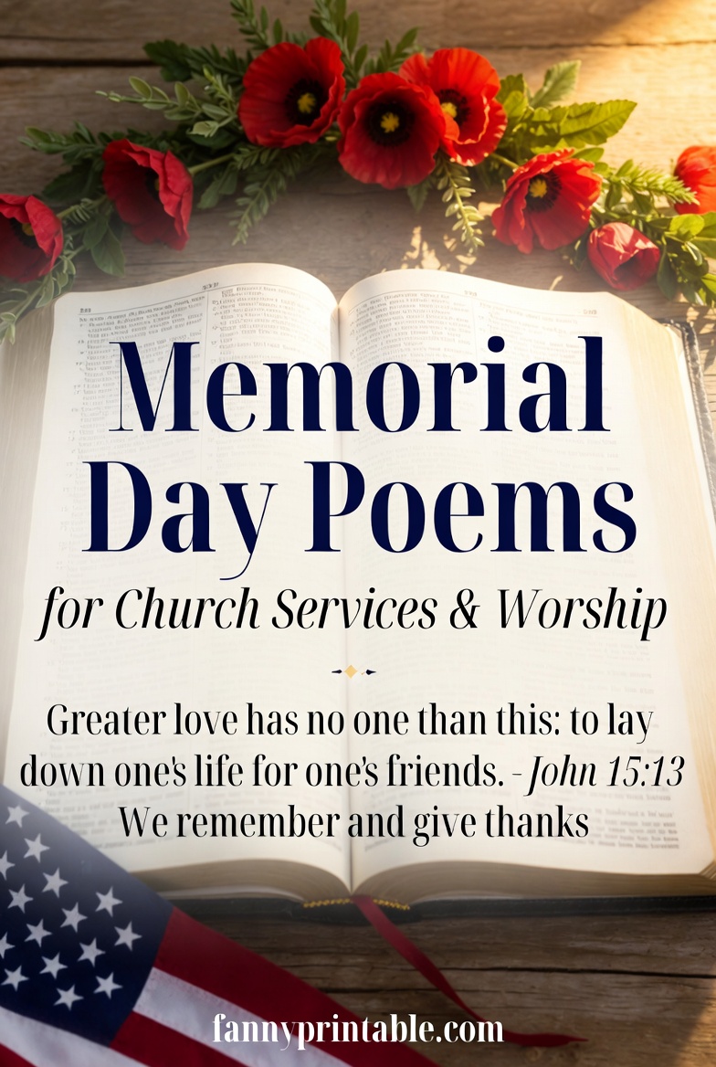 Memorial Day Poems for Church Services & Worship FannyPrintable (1)