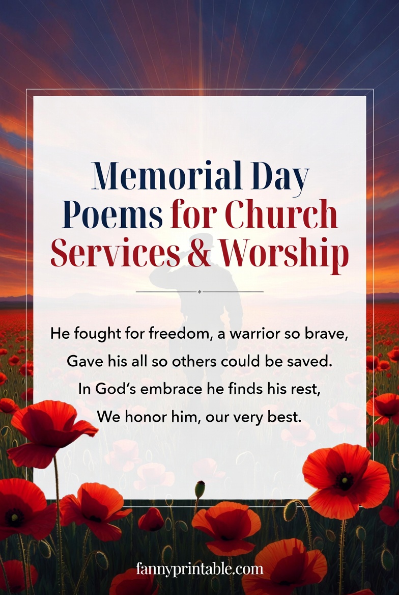 Memorial Day Poems for Church Services & Worship FannyPrintable (3)