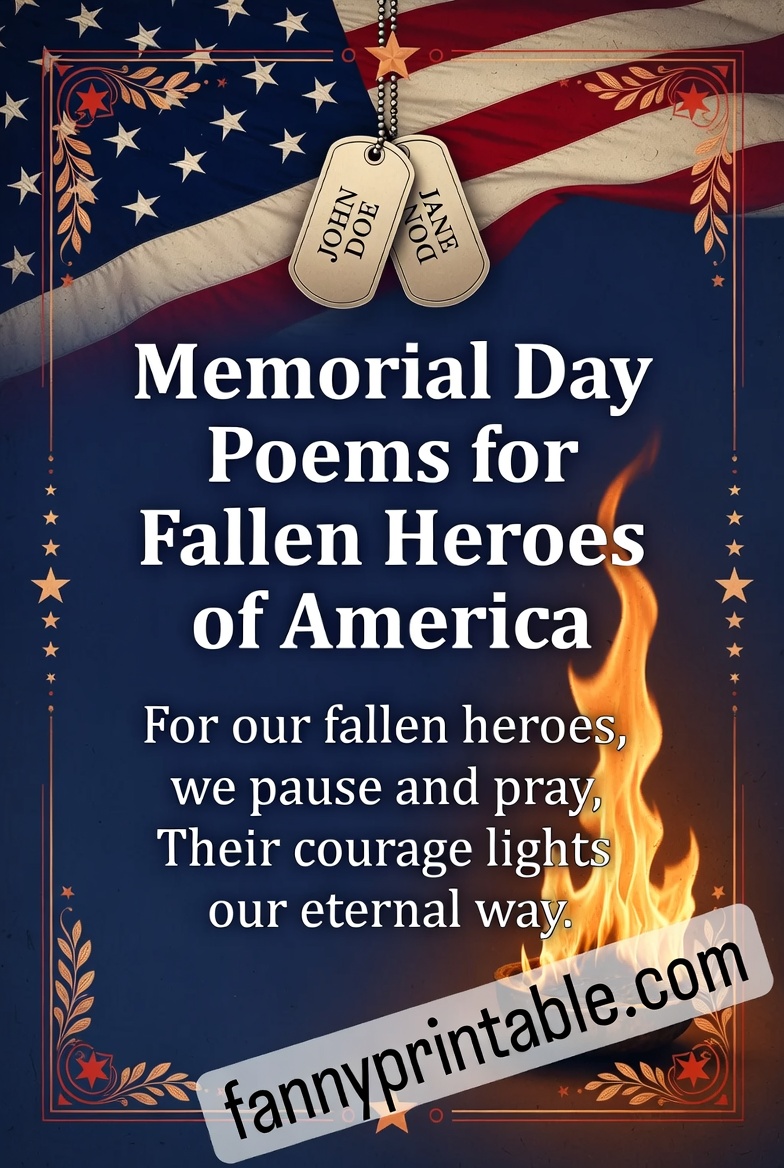 Memorial Day Poems for Fallen Heroes of America FannyPrintable (3)