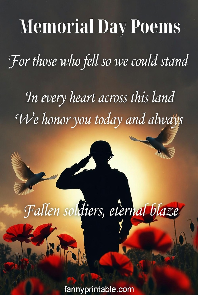 Memorial Day Poems for Fallen Soldiers and Heroes FannyPrintable 1 Memorial Day Poems for Fallen Soldiers and Heroes FannyPrintable (1)
