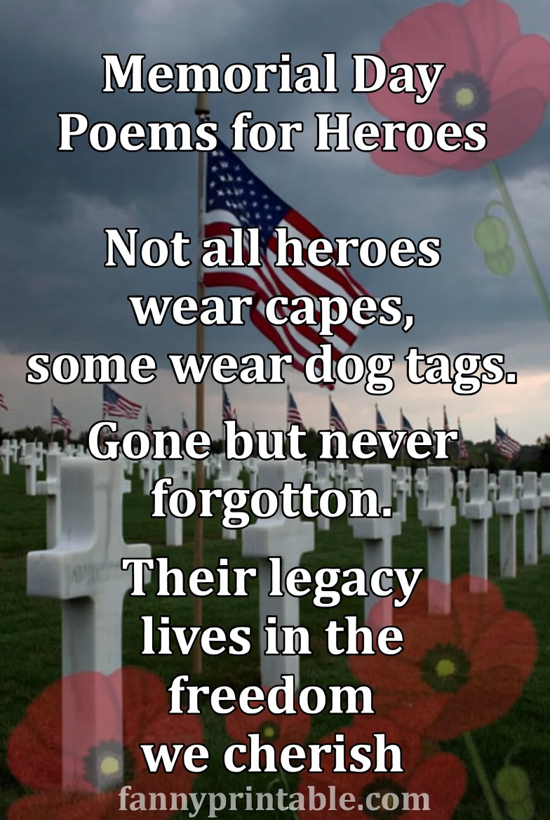 Memorial Day Poems for Fallen Soldiers and Heroes FannyPrintable 2 Memorial Day Poems for Fallen Soldiers and Heroes FannyPrintable (2)