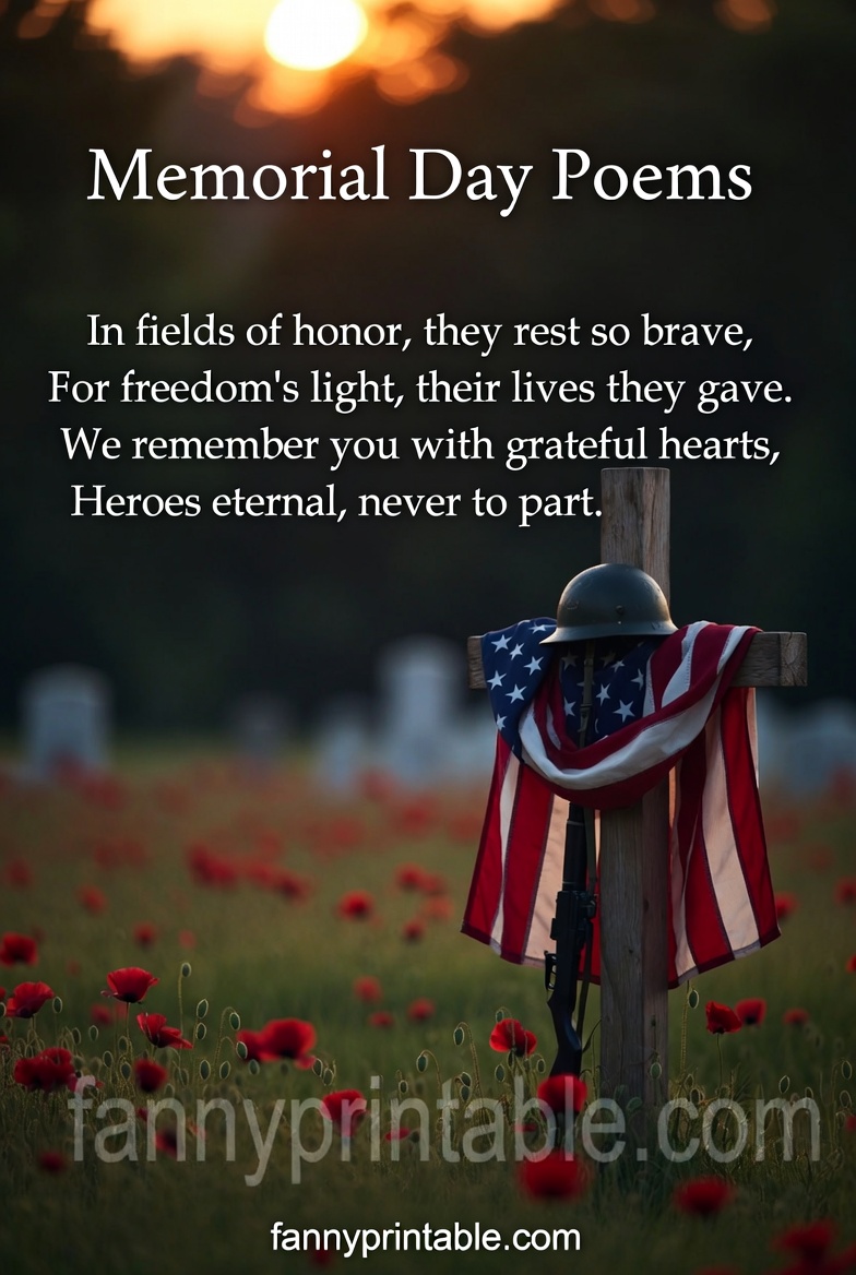 Memorial Day Poems for Fallen Soldiers and Heroes FannyPrintable 3 Memorial Day Poems for Fallen Soldiers and Heroes FannyPrintable (3)