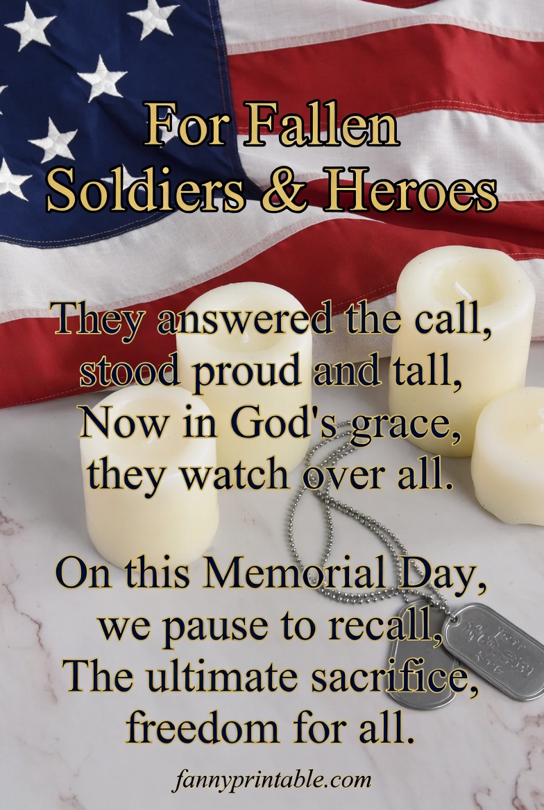 Memorial Day Poems for Fallen Soldiers and Heroes FannyPrintable 4 Memorial Day Poems for Fallen Soldiers and Heroes FannyPrintable (4)