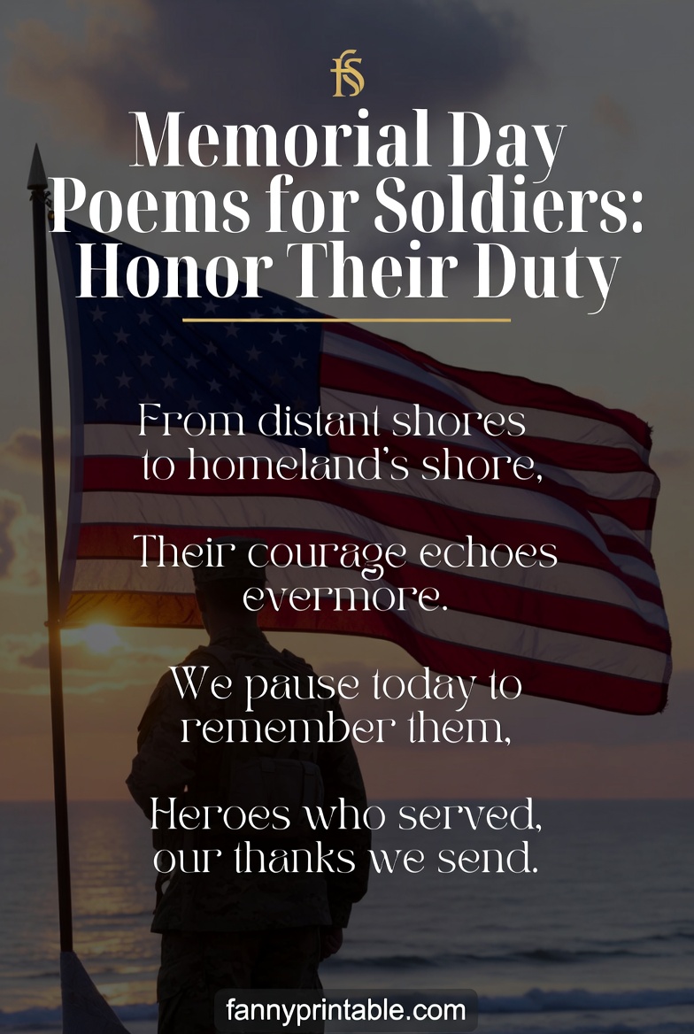 Memorial Day Poems for Soldiers Honor Their Duty FannyPrintable 2 Memorial Day Poems for Soldiers Honor Their Duty FannyPrintable (2)