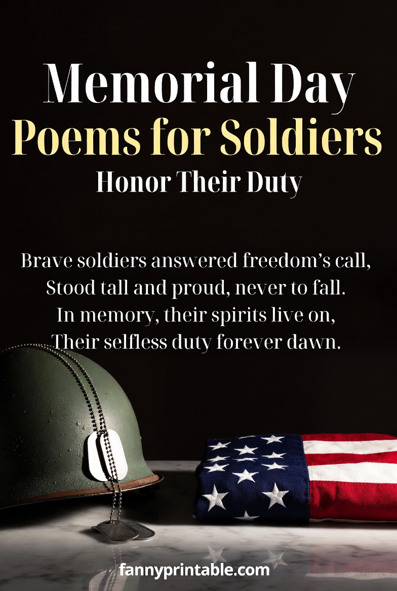 Memorial Day Poems for Soldiers Honor Their Duty FannyPrintable 3 Memorial Day Poems for Soldiers Honor Their Duty FannyPrintable (3)