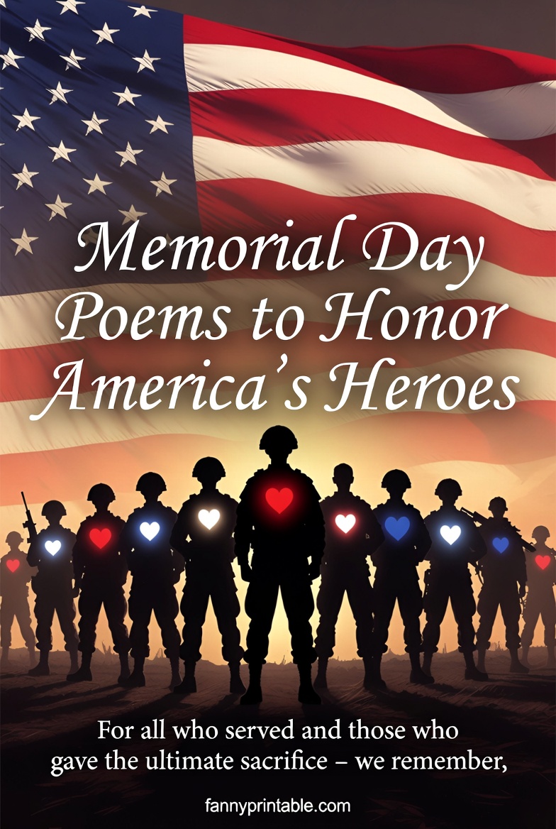 Memorial Day Poems to Honor America's Heroes FannyPrintable (5)