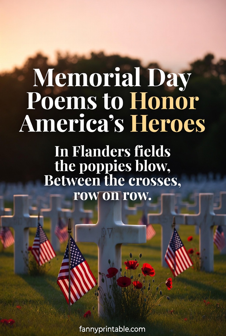 Memorial Day Poems to Honor America's Heroes FannyPrintable (7)