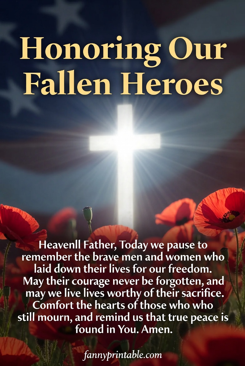 Memorial Day Prayers and Poems for Church Services FannyPrintable (1)