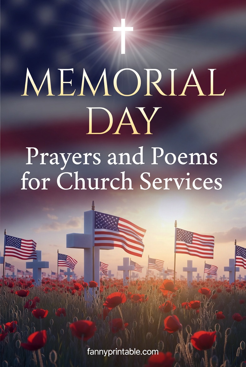 Memorial Day Prayers and Poems for Church Services FannyPrintable