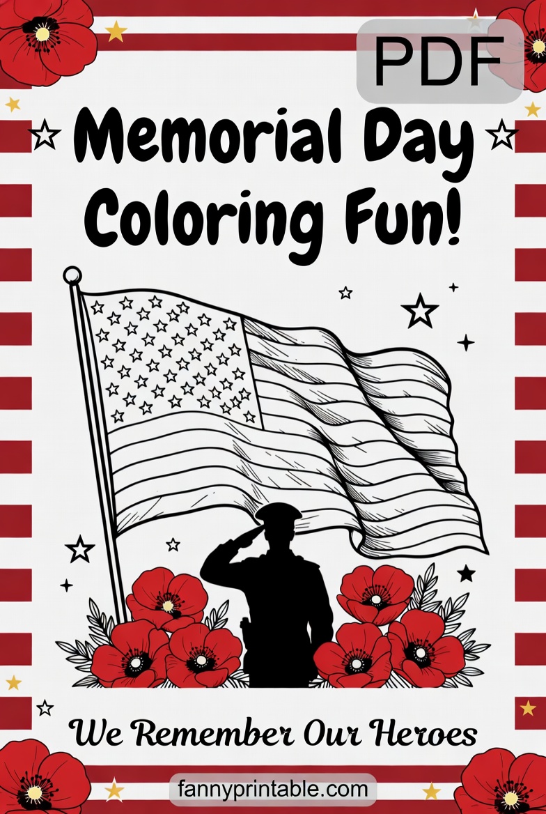 Memorial Day Printable Activities - FannyPrintable.Com (1)