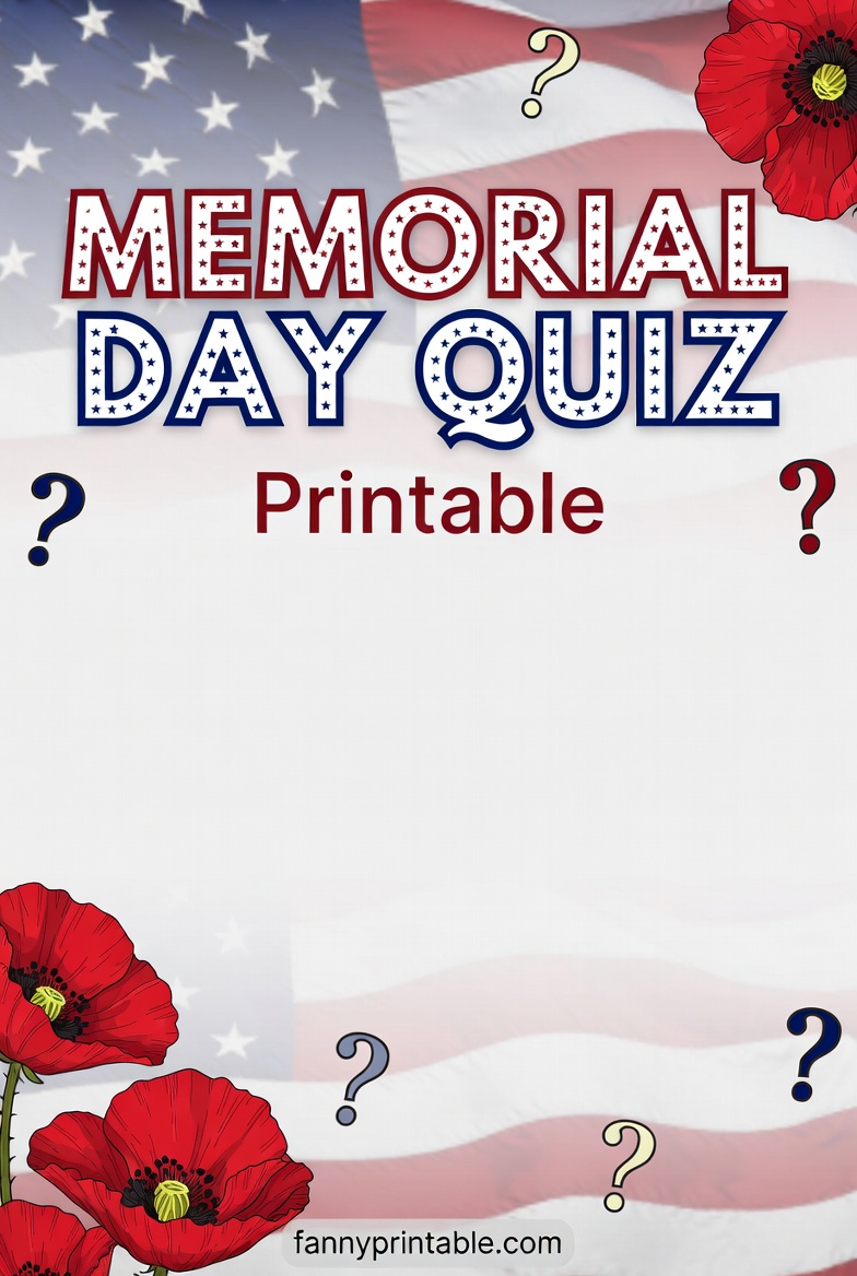 Memorial Day Quiz Printable - FannyPrintable.Com (1)