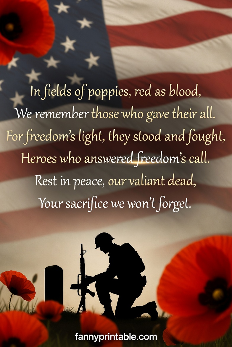 Memorial Day Remembrance Poem for Veterans Tribute FannyPrintable (1)