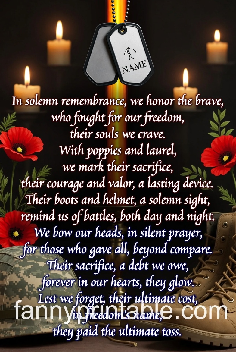 Memorial Day Remembrance Poems for Fallen Heroes FannyPrintable 2 Memorial Day Remembrance Poems for Fallen Heroes FannyPrintable (2)