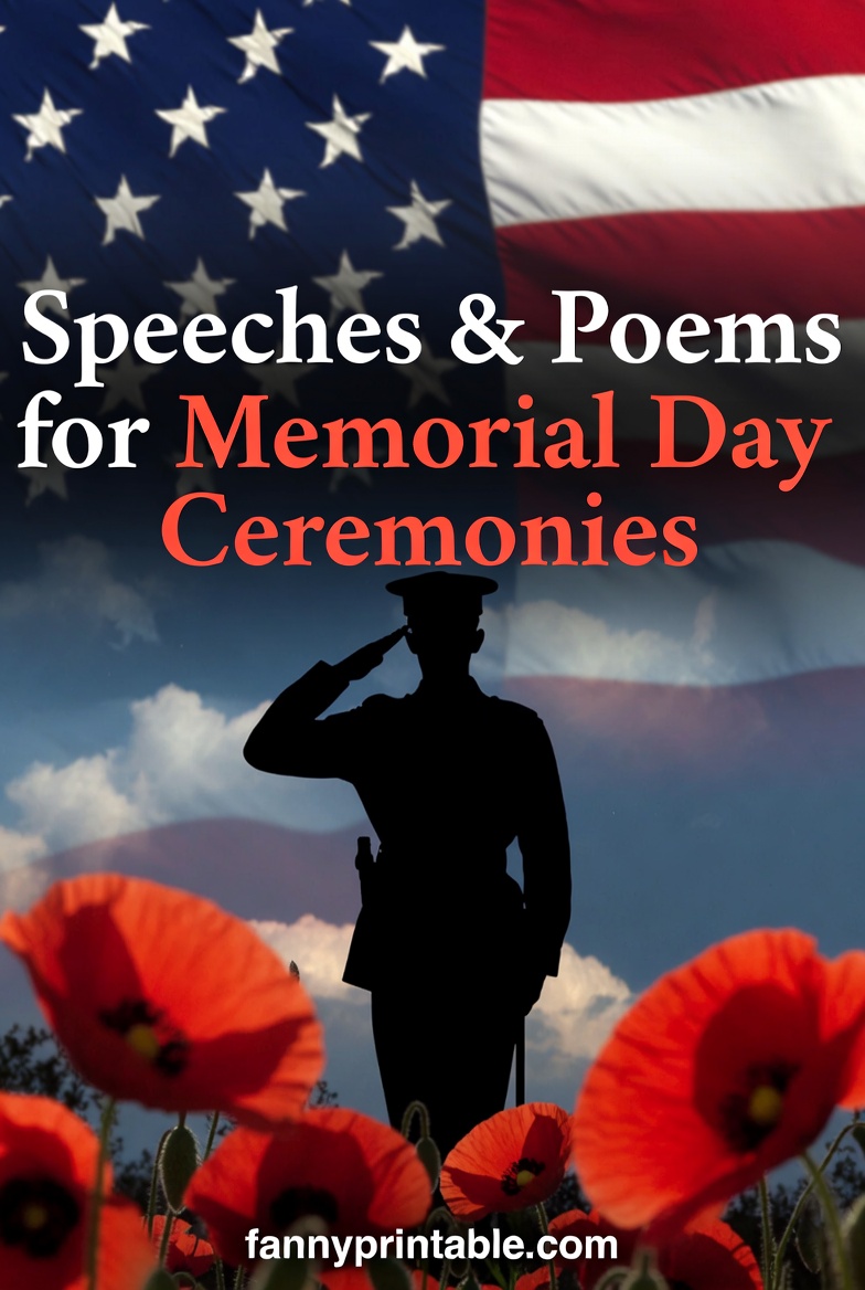 Memorial Day Speeches and Poems for Ceremonies FannyPrintable (2)