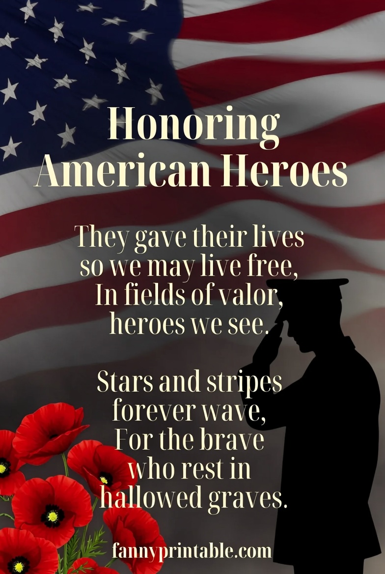 Memorial Day Tribute Poem Honoring American Heroes FannyPrintable (1)