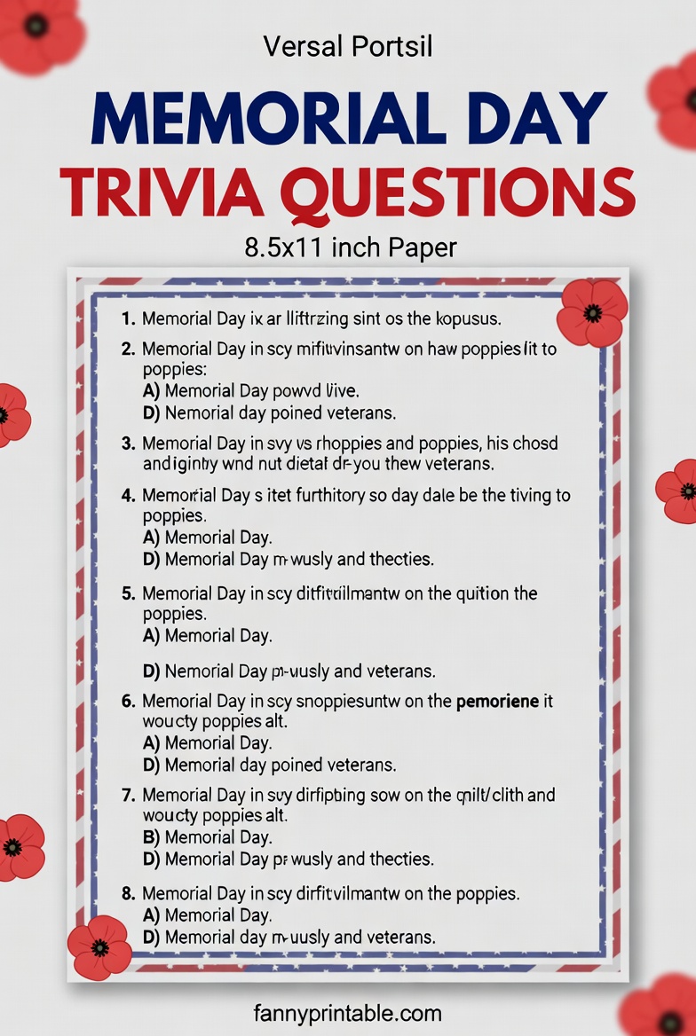 Memorial Day Trivia Printable - FannyPrintable.Com (4)