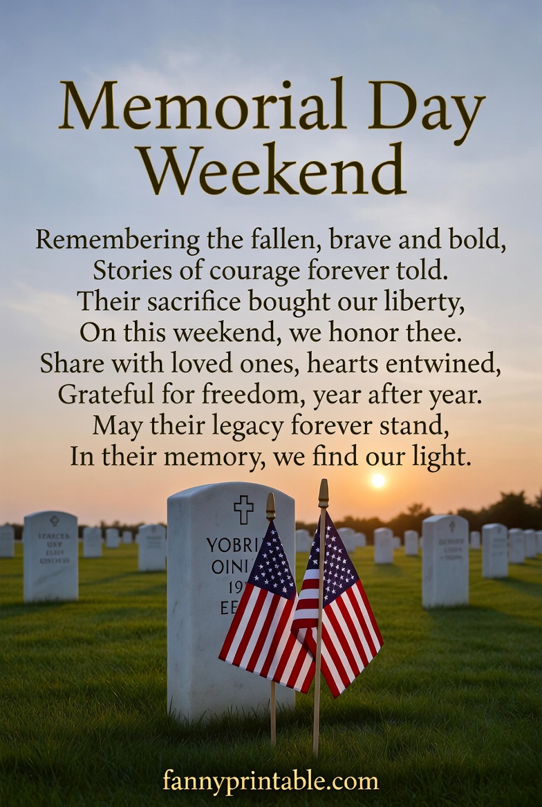 Memorial Day Weekend Poem to Share with Loved Ones FannyPrintable (3)
