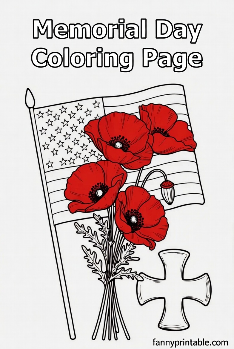 Memorial Day Worksheets Free Printable - FannyPrintable.Com (4)