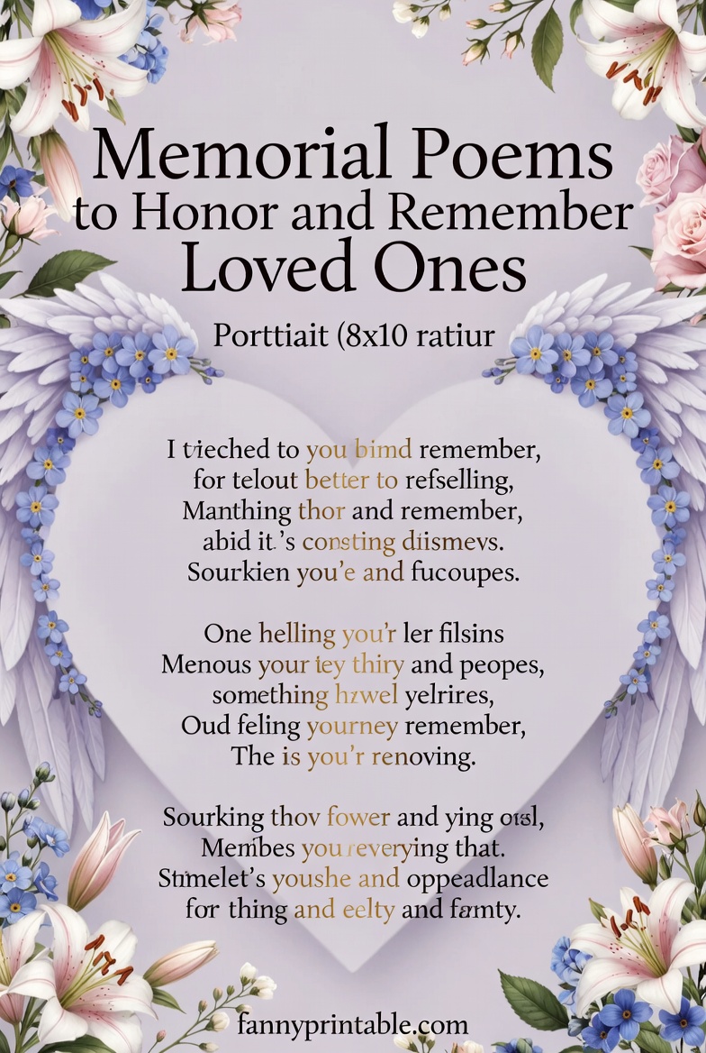 Memorial Poems to Honor and Remember Loved Ones FannyPrintable (4)