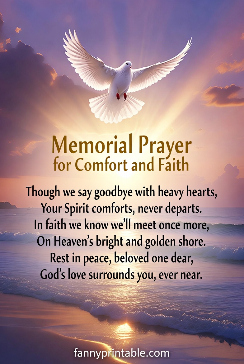 Memorial Prayer Poems for Comfort and Faith FannyPrintable (1)