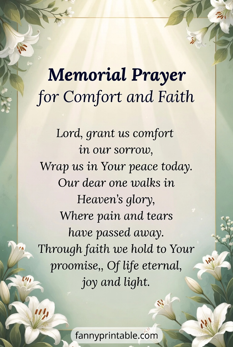 Memorial Prayer Poems for Comfort and Faith FannyPrintable (3)