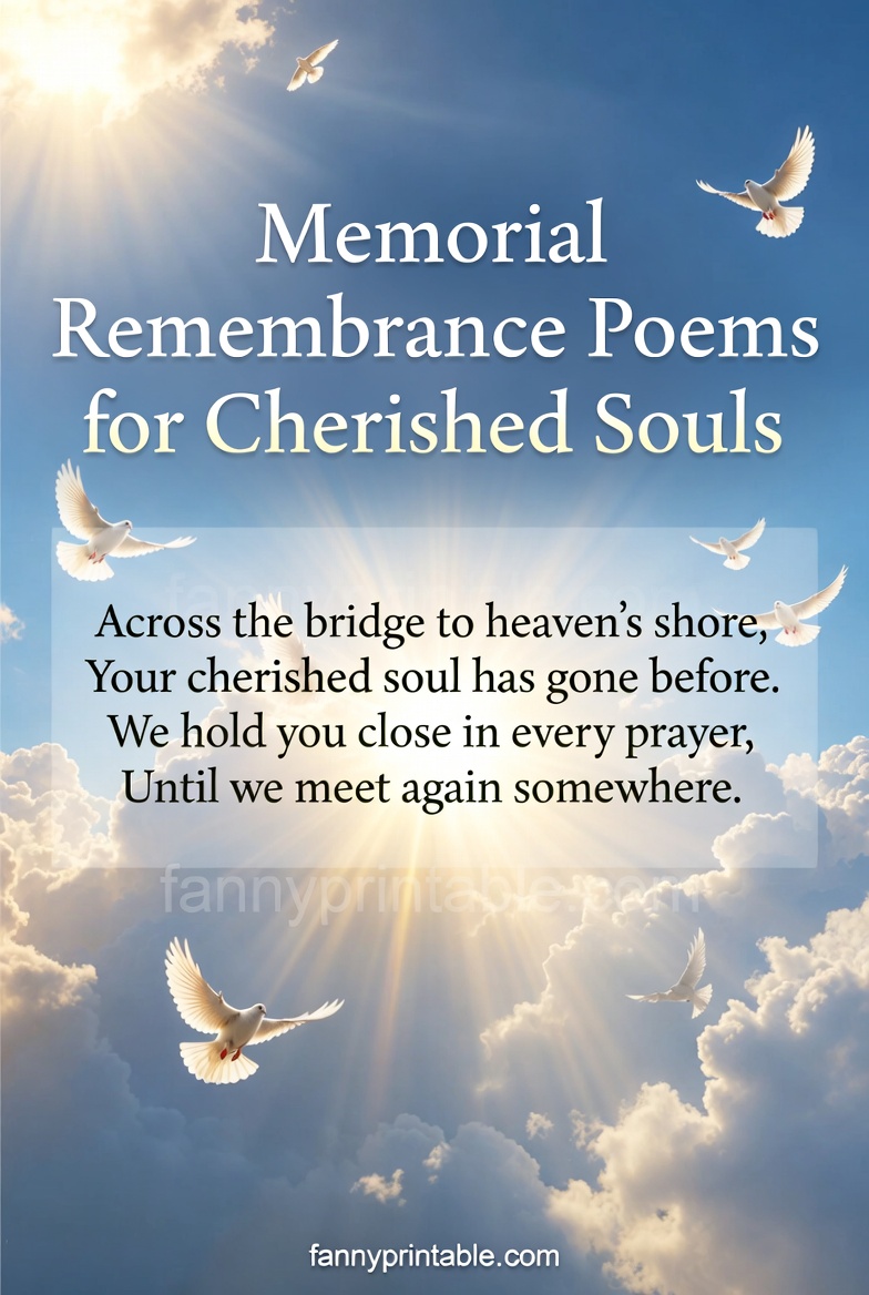 Memorial Remembrance Poems for Cherished Souls FannyPrintable (1)