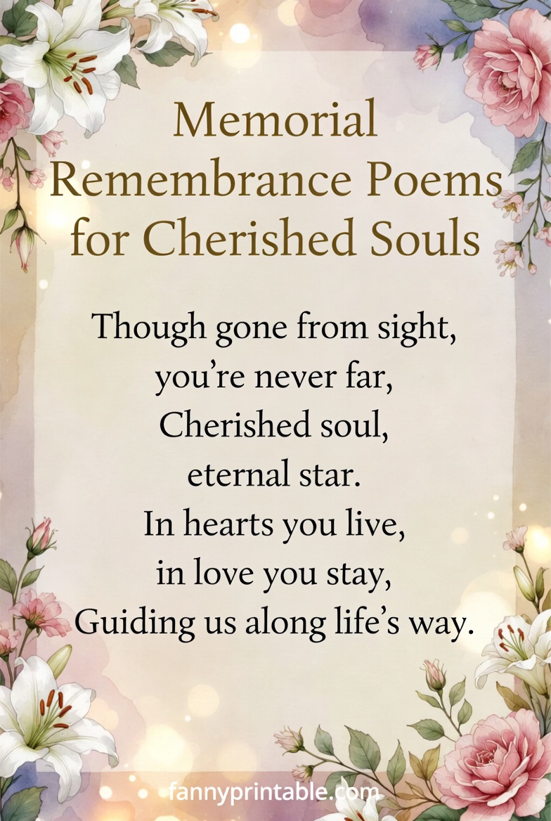 Memorial Remembrance Poems for Cherished Souls FannyPrintable (3)