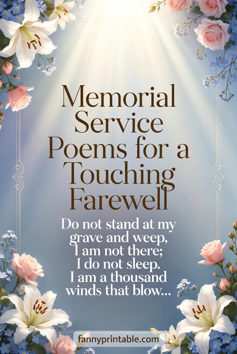 Memorial Service Poems for a Touching Farewell FannyPrintable (2)