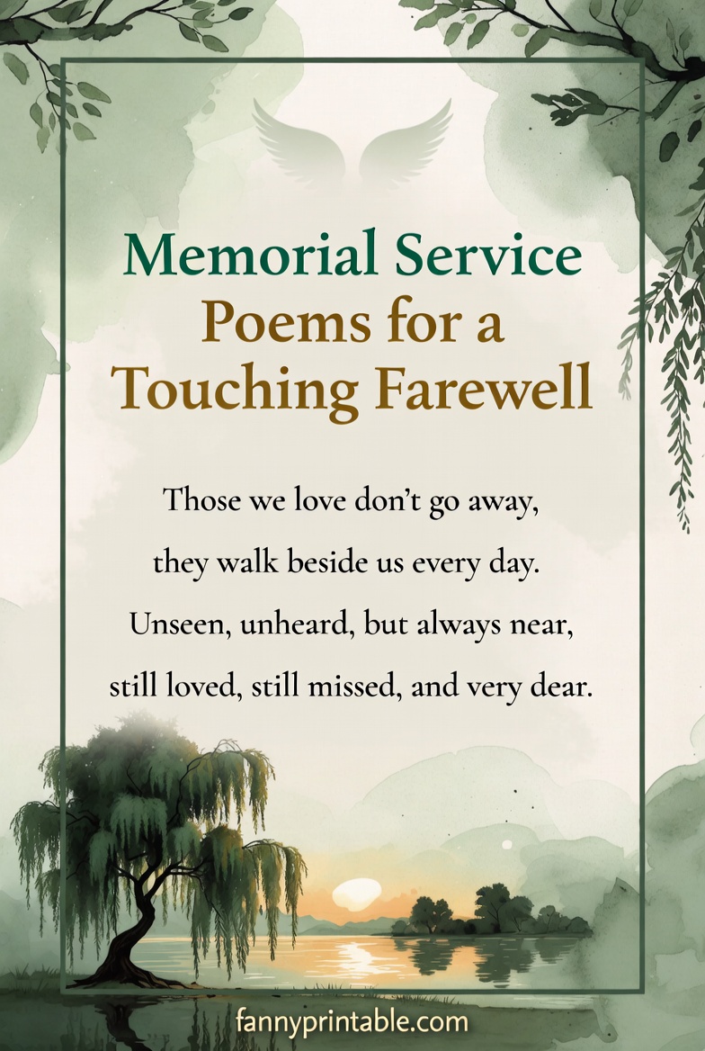 Memorial Service Poems for a Touching Farewell FannyPrintable (4)