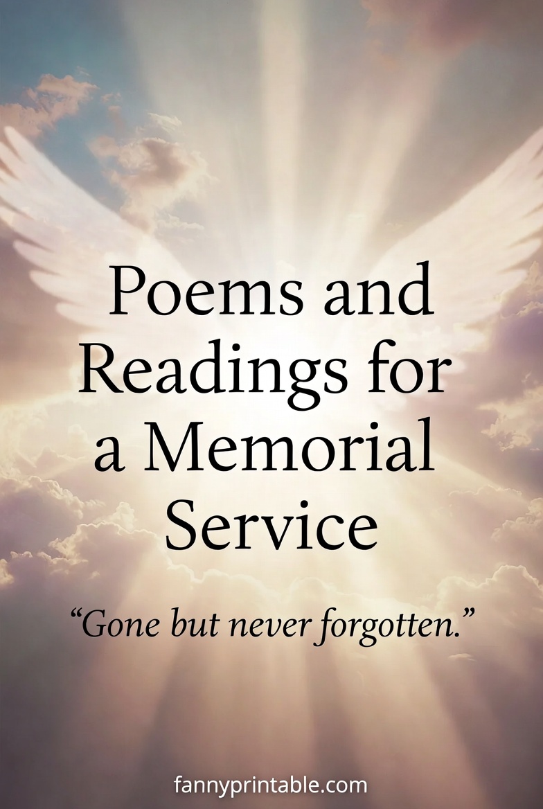 Memorial Service Readings and Poems for Ceremony FannyPrintable (1)