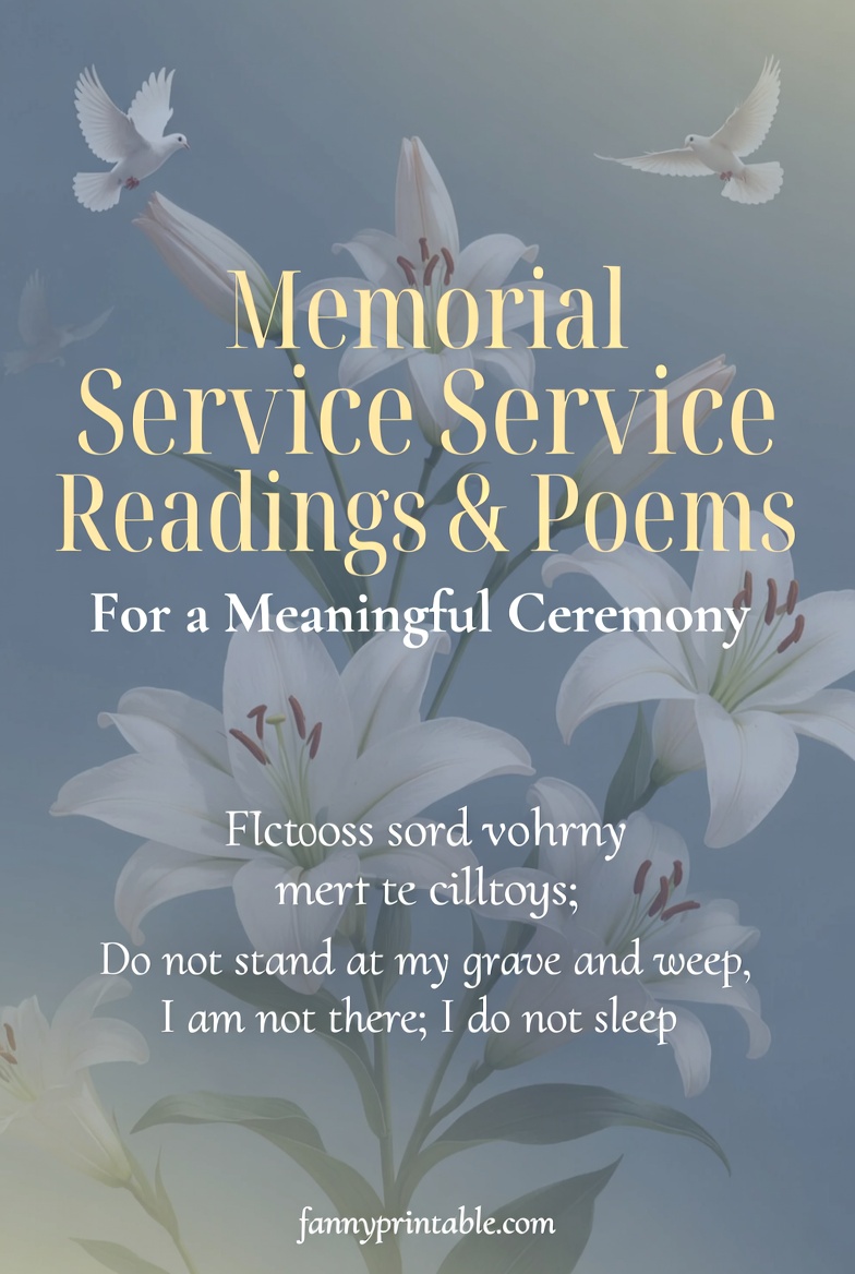 Memorial Service Readings and Poems for Ceremony FannyPrintable (2)