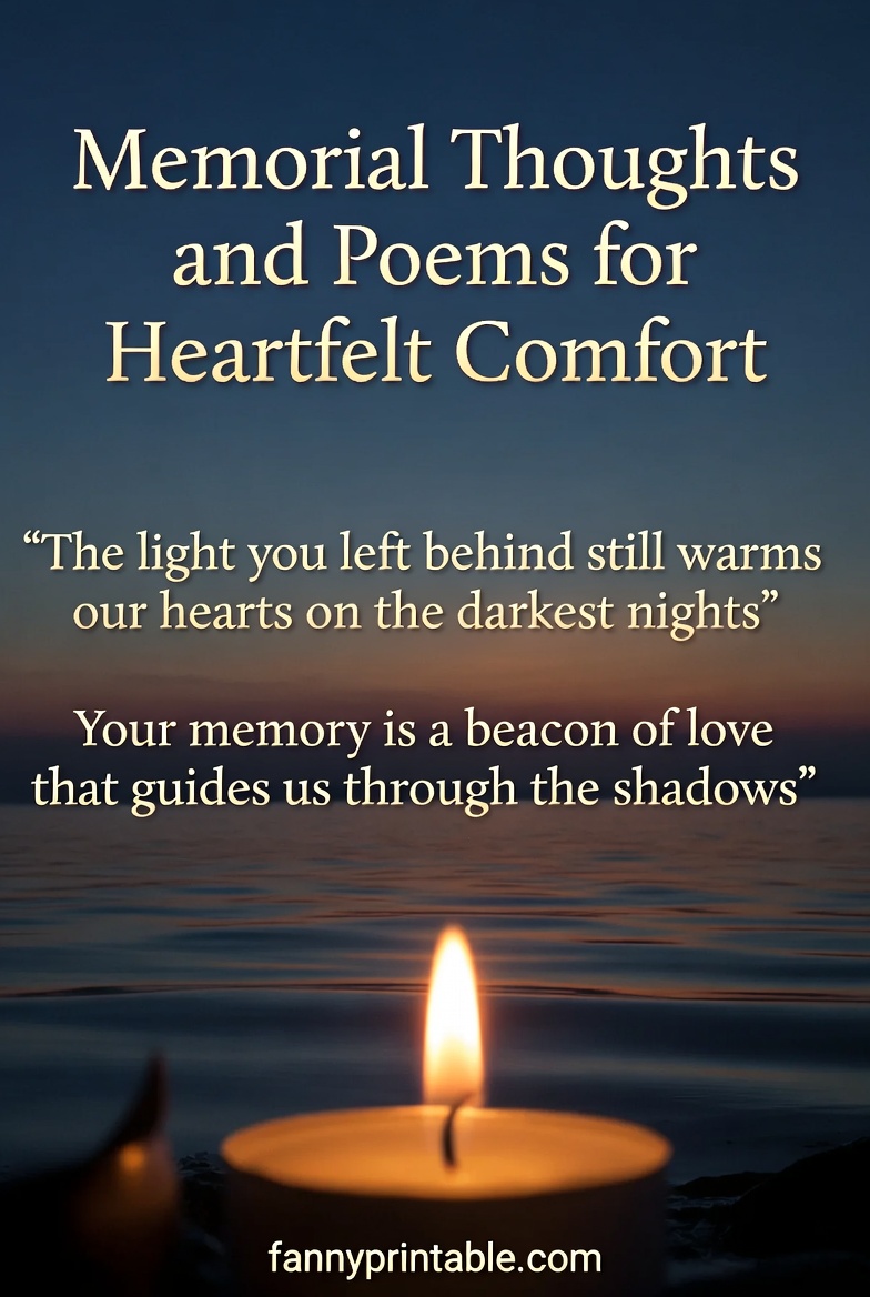 Memorial Thoughts and Poems for Heartfelt Comfort FannyPrintable (4)
