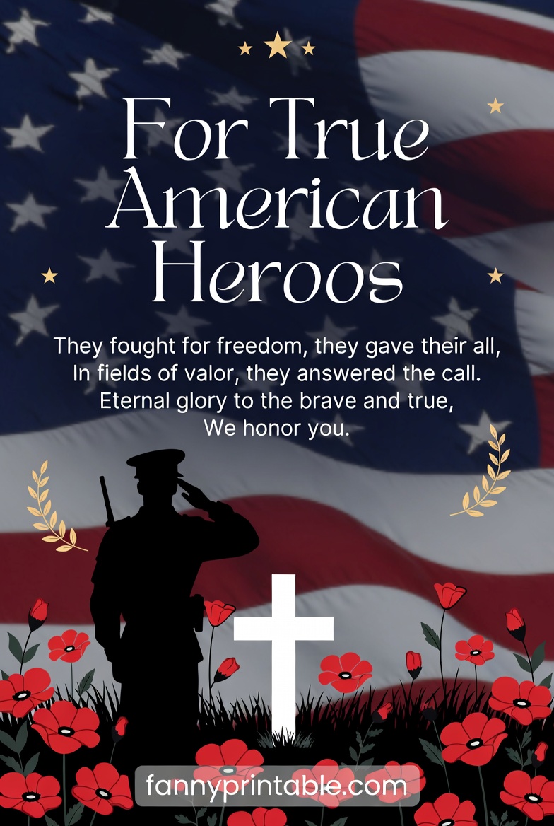Military Memorial Poems for True American Heroes FannyPrintable (1)