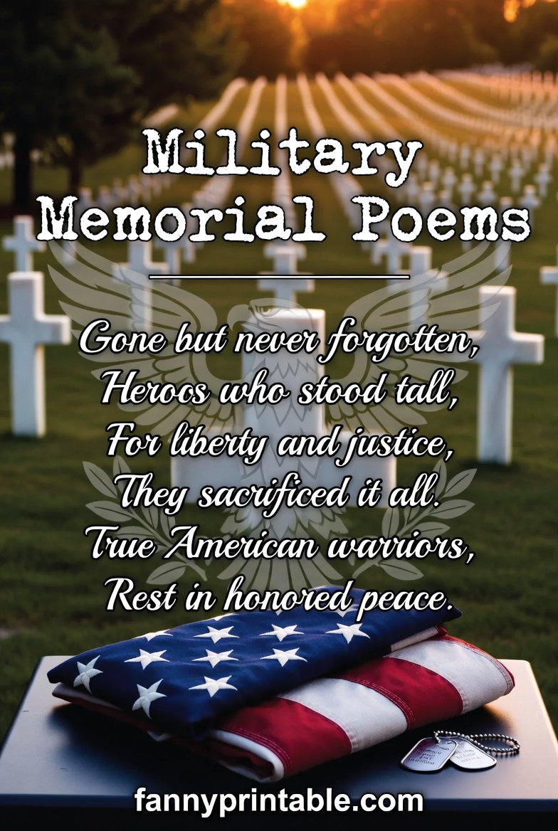 Military Memorial Poems for True American Heroes FannyPrintable (3)