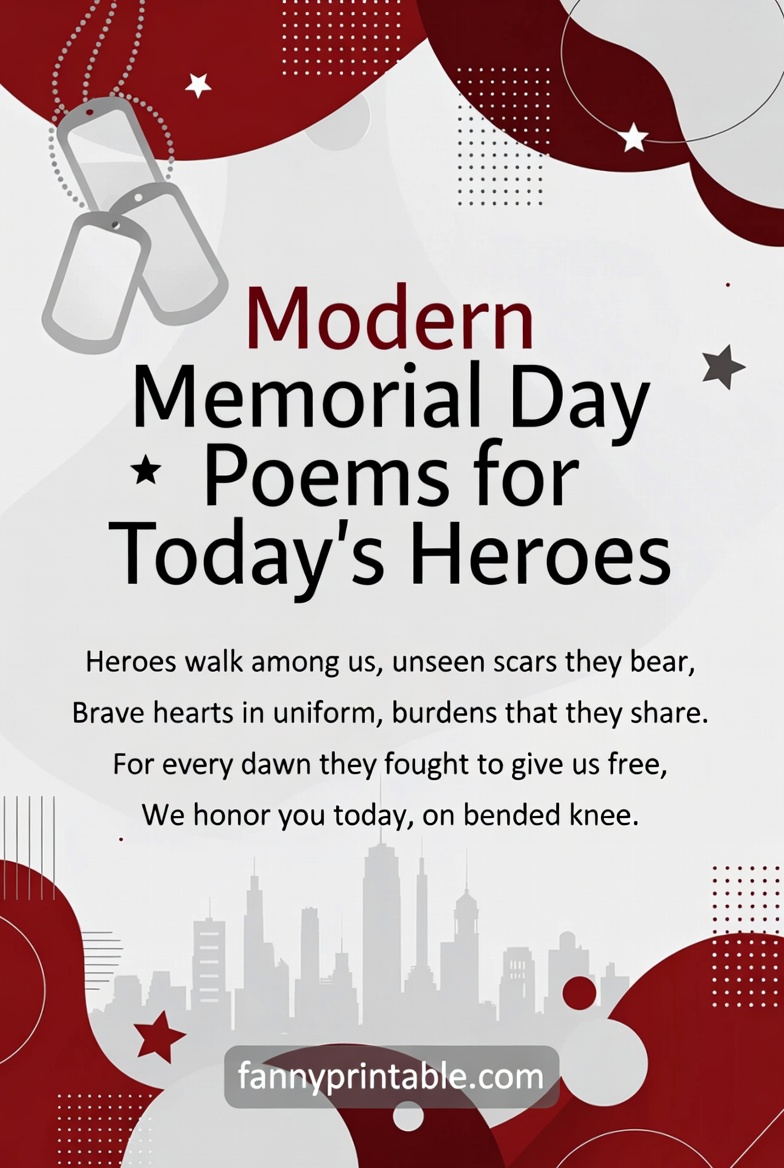Modern Memorial Day Poems for Today's Heroes FannyPrintable (3)