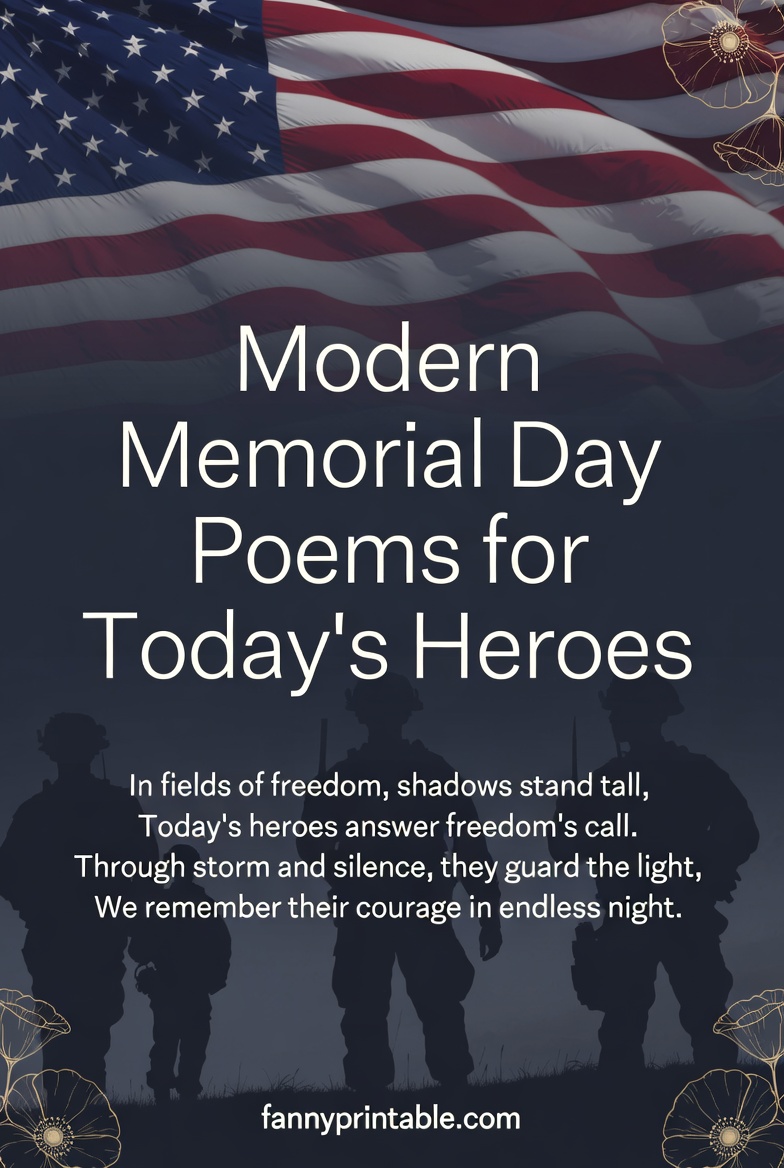 Modern Memorial Day Poems for Today's Heroes FannyPrintable (4)